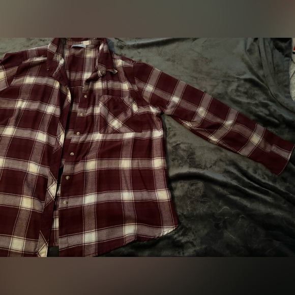 Arizona Jeans Company Red White Comfy Oversized Fall Flannel Size XXL - Picture 3 of 11
